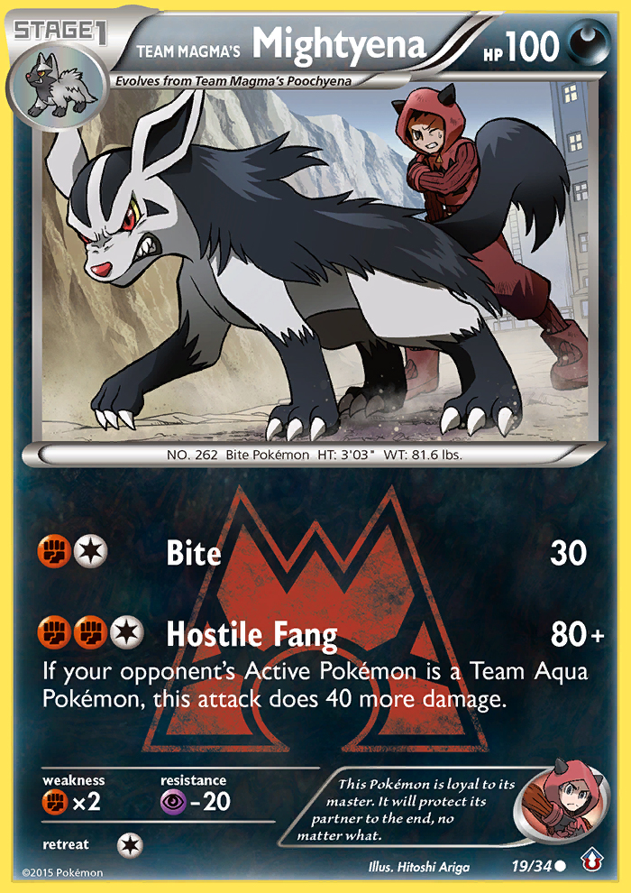 Team Magma's Mightyena (19/34) [XY: Double Crisis] | Gear Gaming Bentonville