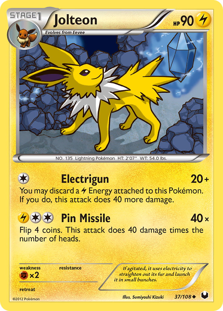 Jolteon (37/108) [Black & White: Dark Explorers] | Gear Gaming Bentonville