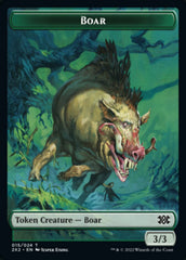 Boar // Spirit Double-sided Token [Double Masters 2022 Tokens] | Gear Gaming Bentonville