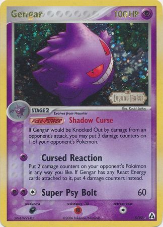 Gengar (5/92) (Stamped) [EX: Legend Maker] | Gear Gaming Bentonville