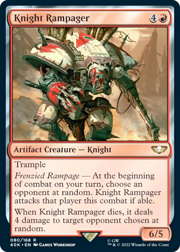 Knight Rampager (Surge Foil) [Universes Beyond: Warhammer 40,000] | Gear Gaming Bentonville