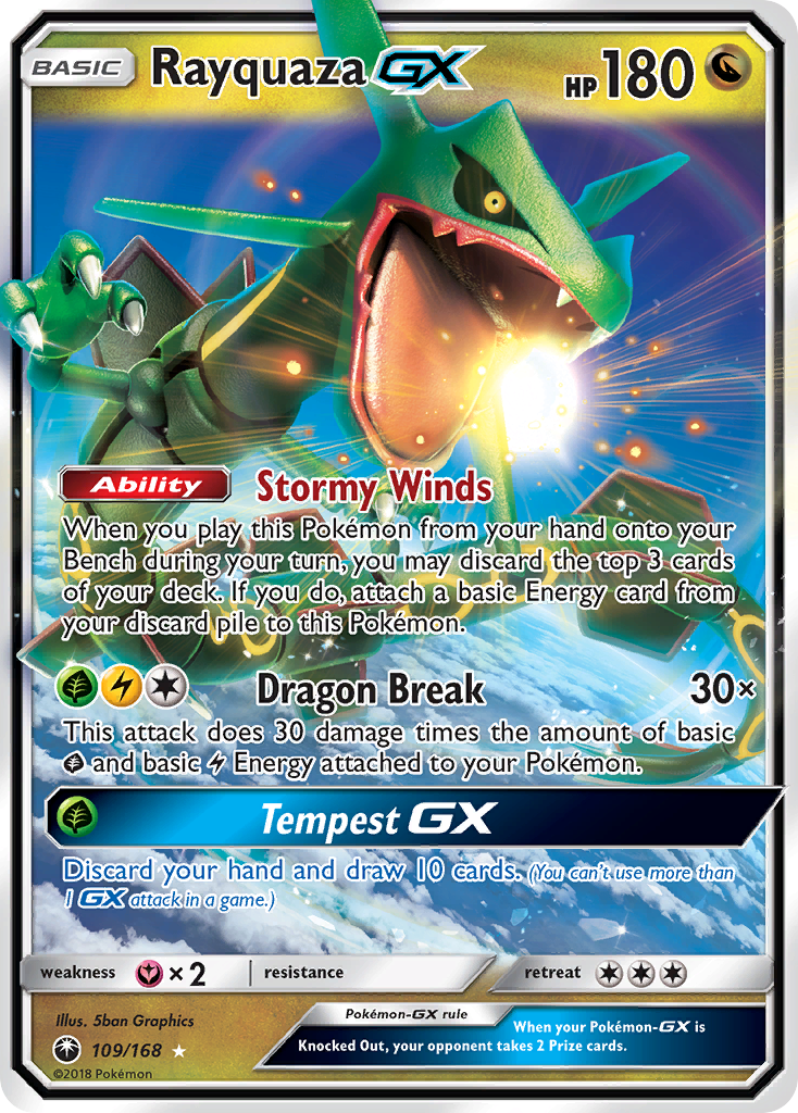 Rayquaza GX (109/168) [Sun & Moon: Celestial Storm] | Gear Gaming Bentonville