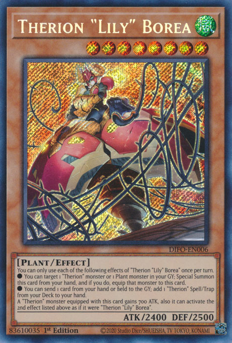 Therion Lily Borea [DIFO-EN006] Secret Rare | Gear Gaming Bentonville