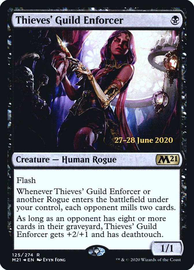 Thieves' Guild Enforcer  [Core Set 2021 Prerelease Promos] | Gear Gaming Bentonville