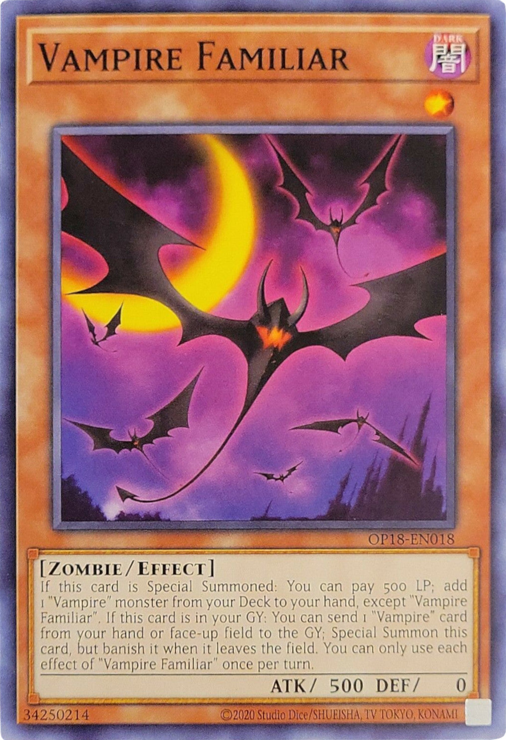 Vampire Familiar [OP18-EN018] Common | Gear Gaming Bentonville