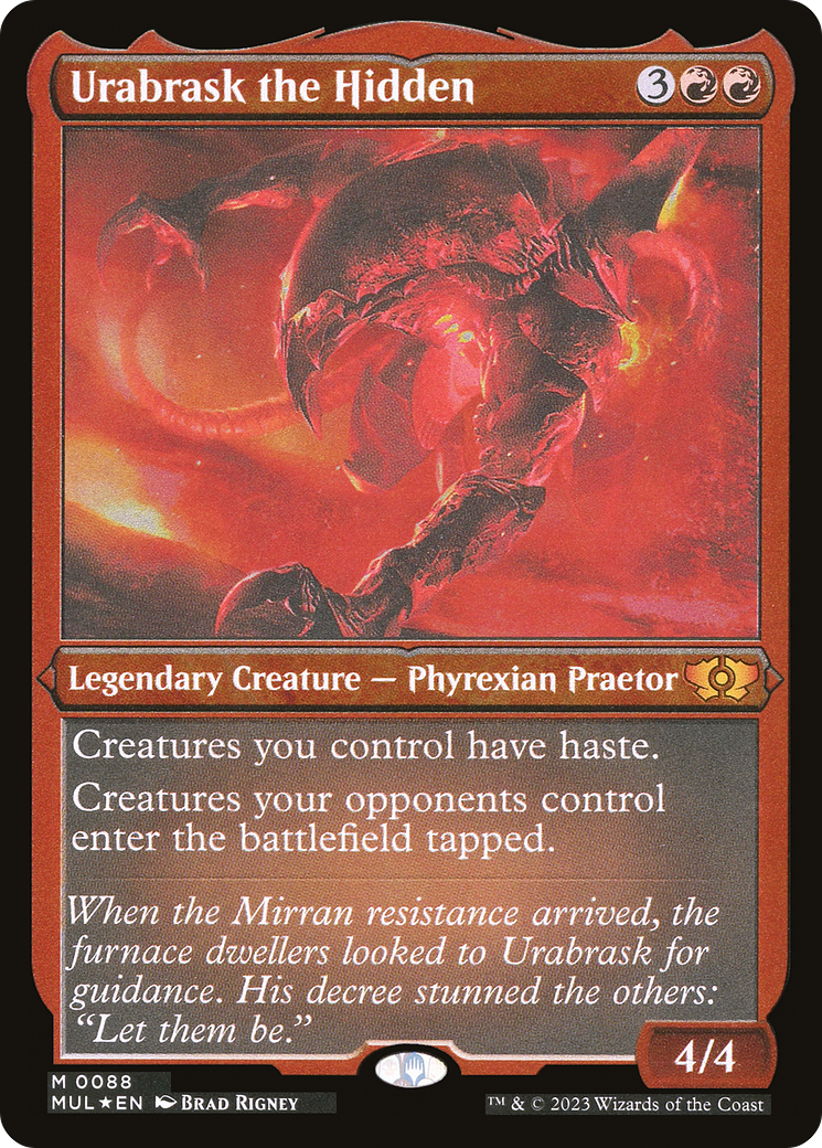 Urabrask the Hidden (Foil Etched) [Multiverse Legends] | Gear Gaming Bentonville