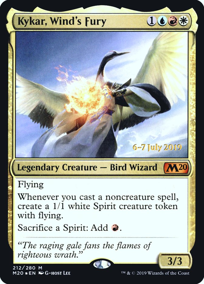 Kykar, Wind's Fury  [Core Set 2020 Prerelease Promos] | Gear Gaming Bentonville