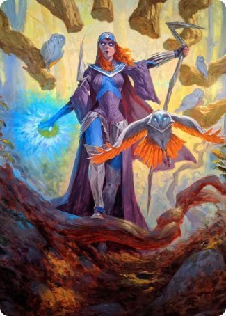 Kasmina, Enigma Sage Art Card [Strixhaven: School of Mages Art Series] | Gear Gaming Bentonville