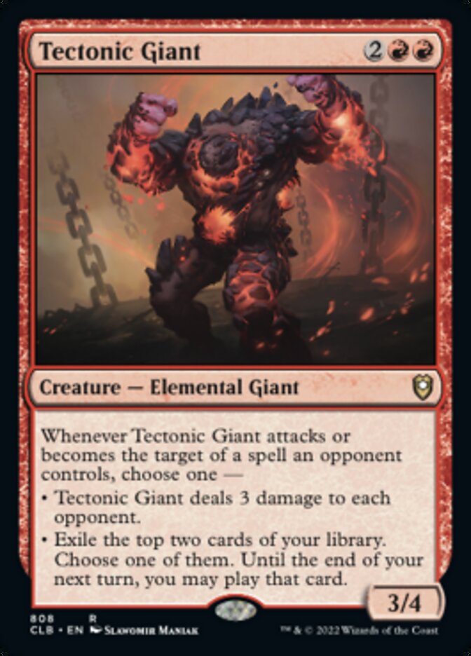 Tectonic Giant [Commander Legends: Battle for Baldur's Gate] | Gear Gaming Bentonville