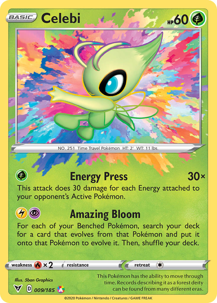 Celebi (009/185) [Sword & Shield: Vivid Voltage] | Gear Gaming Bentonville