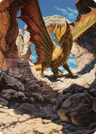 Ancient Brass Dragon Art Card (02) [Commander Legends: Battle for Baldur's Gate Art Series] | Gear Gaming Bentonville