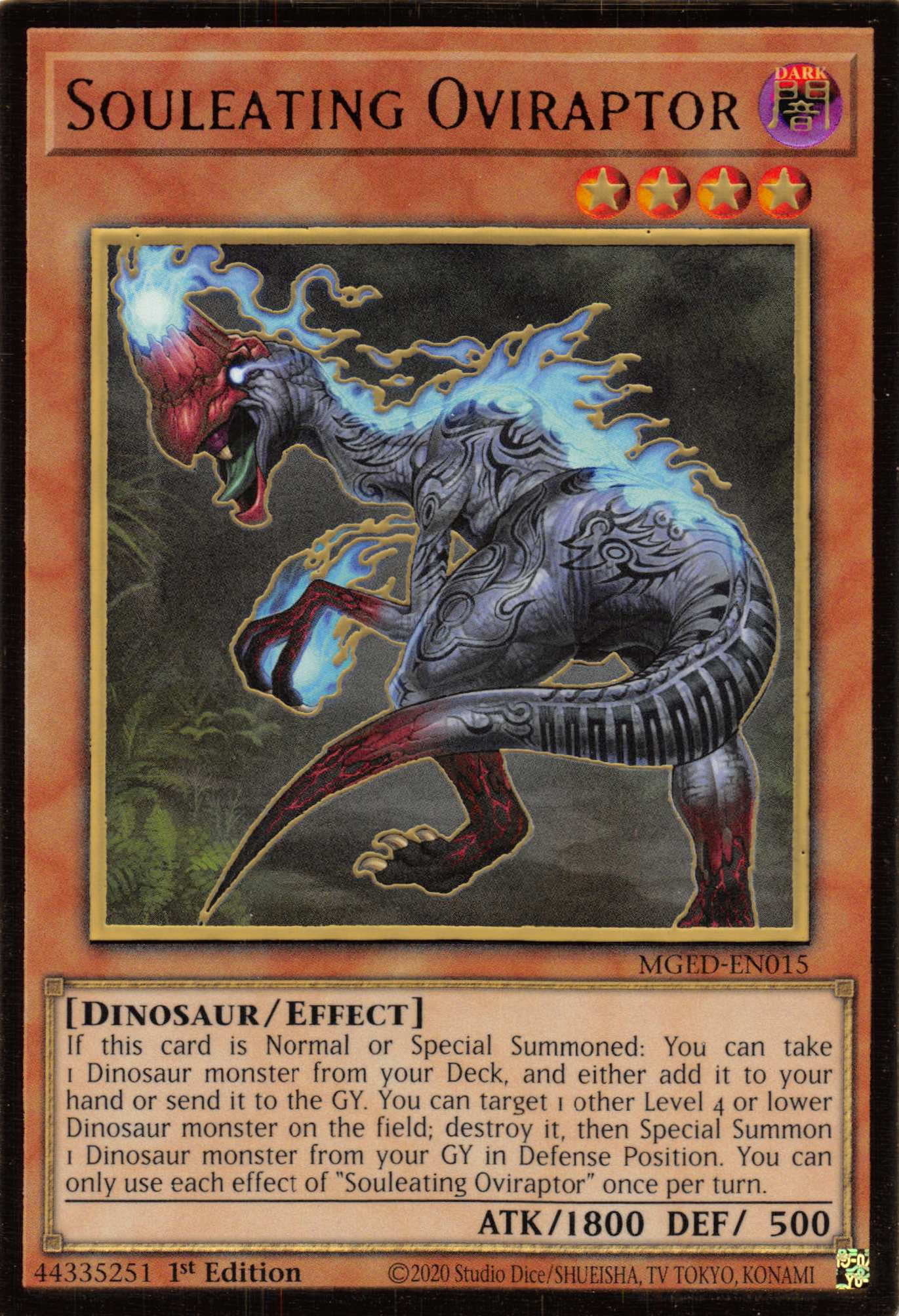 Souleating Oviraptor [MGED-EN015] Gold Rare | Gear Gaming Bentonville