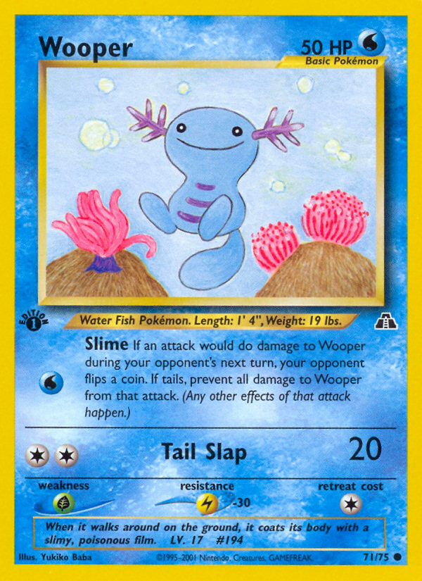 Wooper (71/75) [Neo Discovery 1st Edition] | Gear Gaming Bentonville