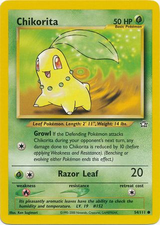 Chikorita (54/111) [Neo Genesis Unlimited] | Gear Gaming Bentonville