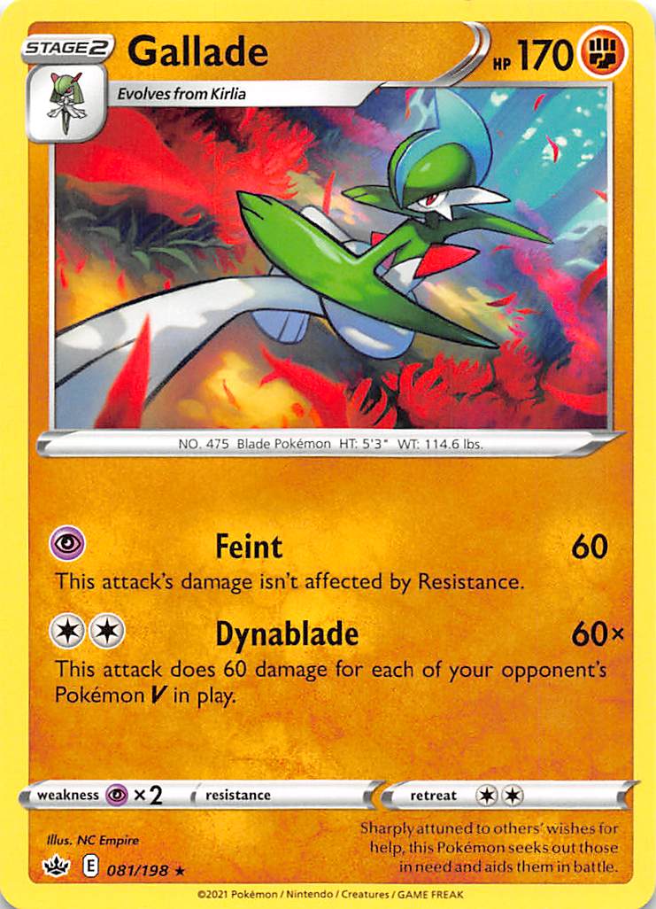 Gallade (081/198) [Sword & Shield: Chilling Reign] | Gear Gaming Bentonville