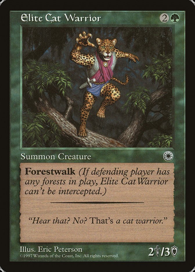 Elite Cat Warrior (With Flavor Text) [Portal] | Gear Gaming Bentonville