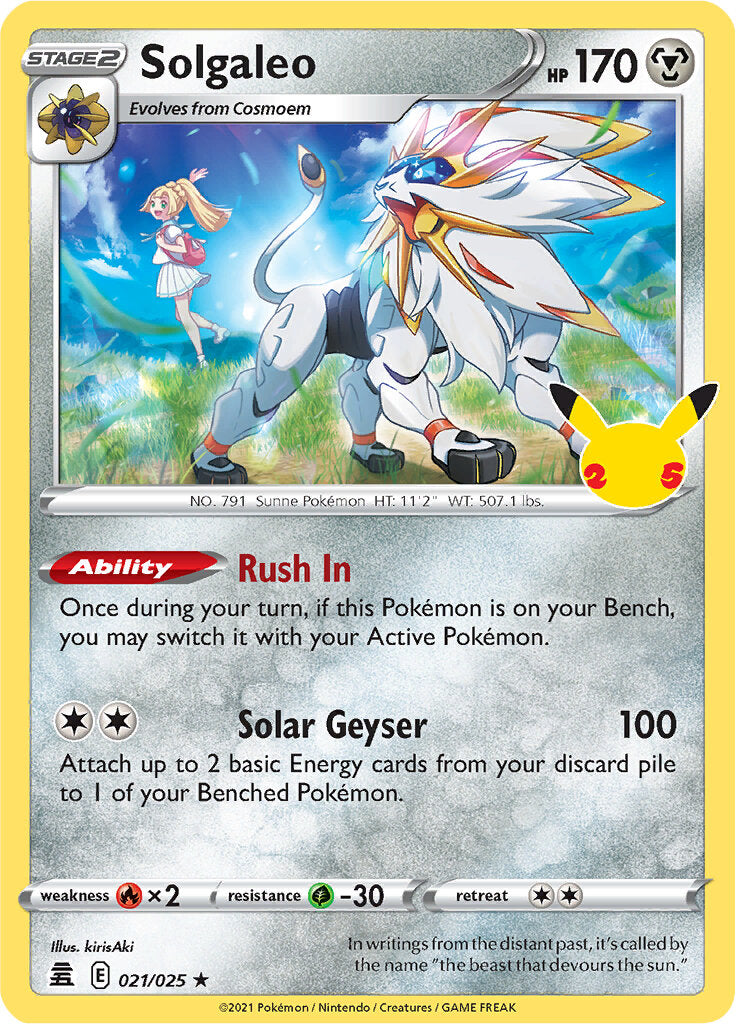 Solgaleo (021/025) [Celebrations: 25th Anniversary] | Gear Gaming Bentonville