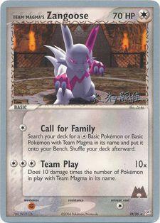 Team Magma's Zangoose (23/95) (Magma Spirit - Tsuguyoshi Yamato) [World Championships 2004] | Gear Gaming Bentonville