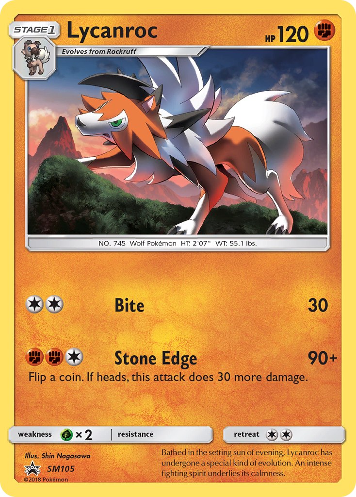 Lycanroc (SM105) [Sun & Moon: Black Star Promos] | Gear Gaming Bentonville