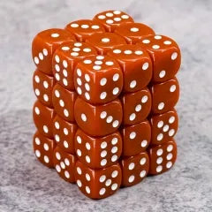 Opaque Brown 12mm D6 block of 36 dice | Gear Gaming Bentonville