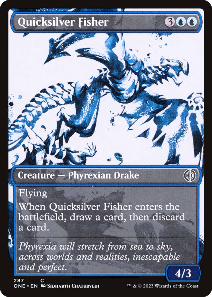 Quicksilver Fisher (Showcase Ichor) [Phyrexia: All Will Be One] | Gear Gaming Bentonville