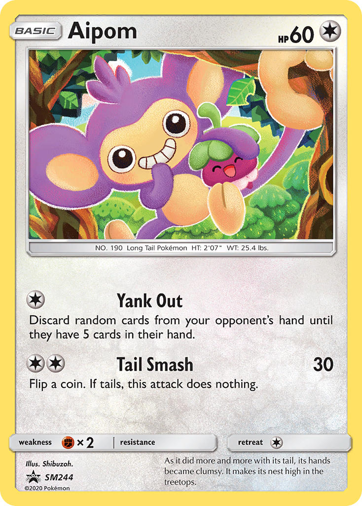 Aipom (SM244) [Sun & Moon: Black Star Promos] | Gear Gaming Bentonville