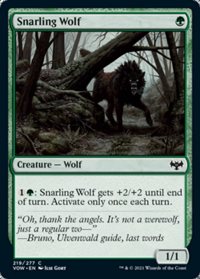 Snarling Wolf [Innistrad: Crimson Vow] | Gear Gaming Bentonville