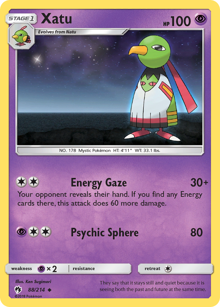 Xatu (88/214) [Sun & Moon: Lost Thunder] | Gear Gaming Bentonville