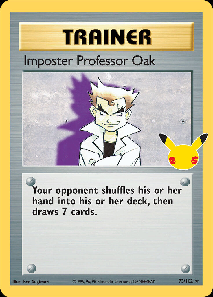 Imposter Professor Oak (73/102) [Celebrations: 25th Anniversary - Classic Collection] | Gear Gaming Bentonville