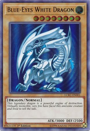 Blue-Eyes White Dragon (Version 2) [LCKC-EN001] Ultra Rare | Gear Gaming Bentonville