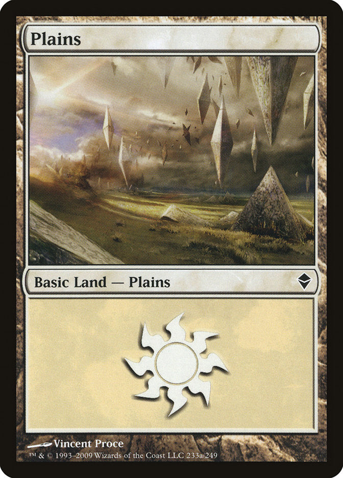 Plains (233a) [Zendikar] | Gear Gaming Bentonville