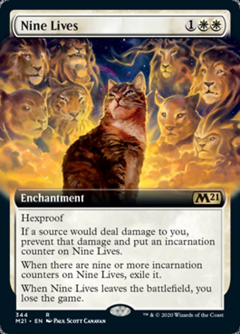 Nine Lives (Extended Art) [Core Set 2021] | Gear Gaming Bentonville