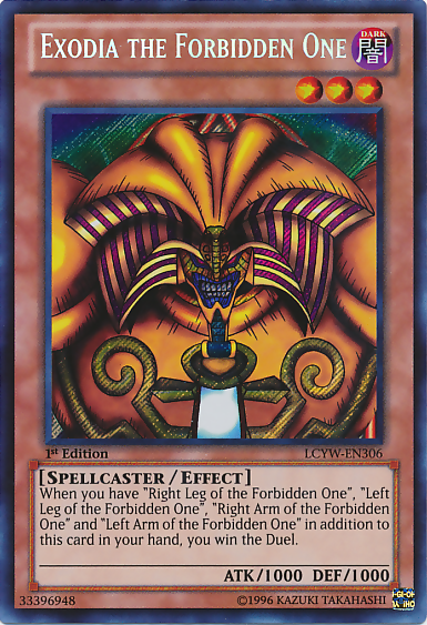 Exodia the Forbidden One [LCYW-EN306] Secret Rare | Gear Gaming Bentonville