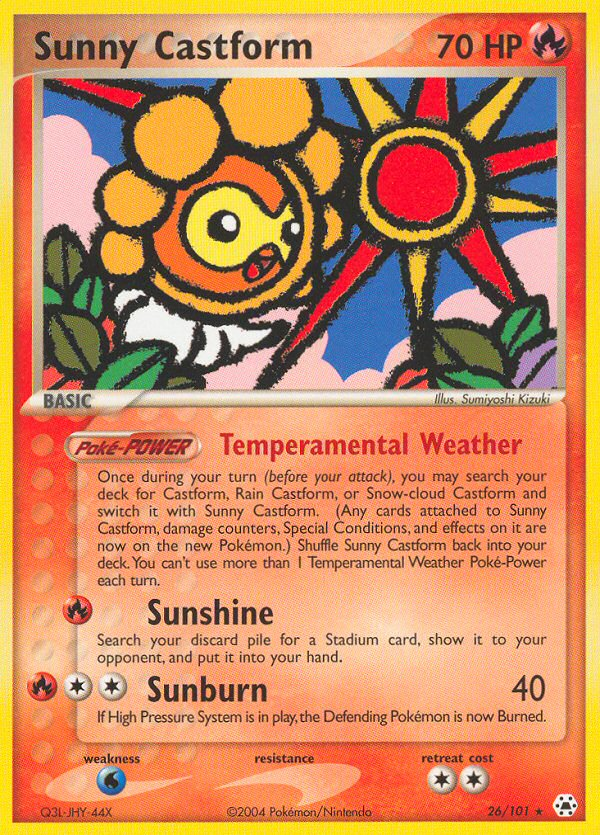 Sunny Castform (26/101) [EX: Hidden Legends] | Gear Gaming Bentonville