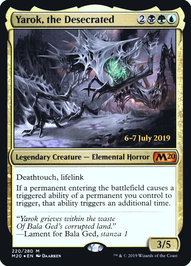 Yarok, the Desecrated  [Core Set 2020 Prerelease Promos] | Gear Gaming Bentonville