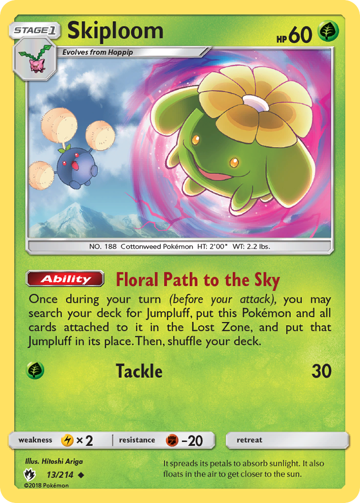 Skiploom (13/214) [Sun & Moon: Lost Thunder] | Gear Gaming Bentonville