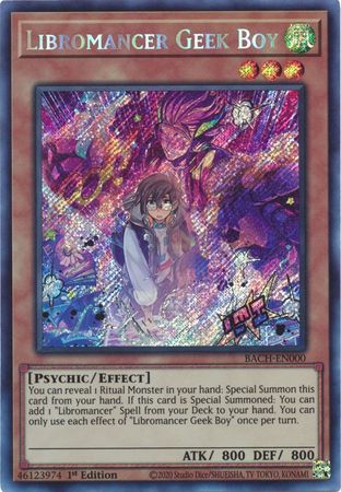 Libromancer Geek Boy [BACH-EN000] Secret Rare | Gear Gaming Bentonville