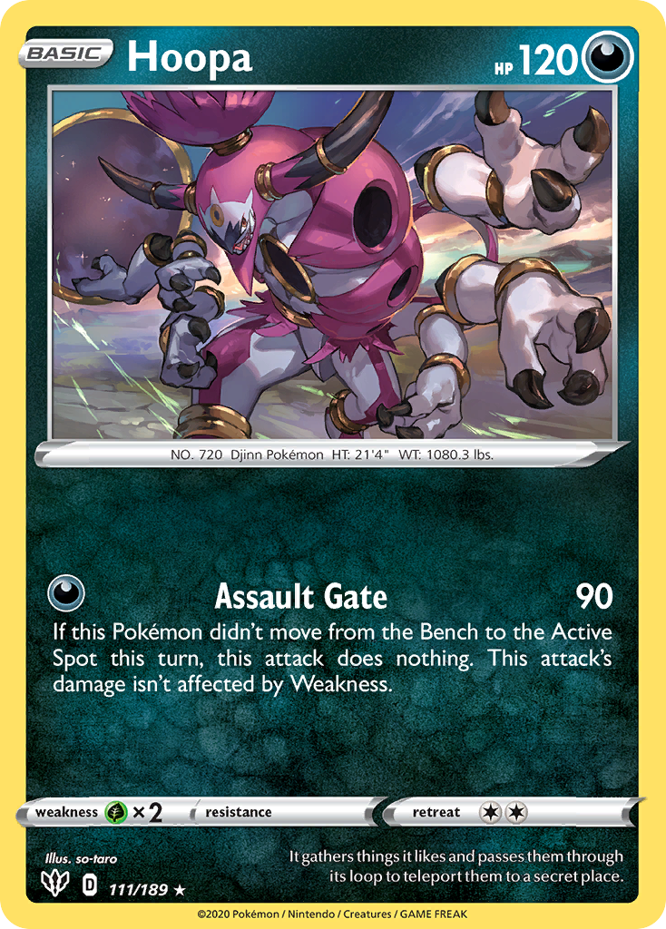 Hoopa (111/189) [Sword & Shield: Darkness Ablaze] | Gear Gaming Bentonville