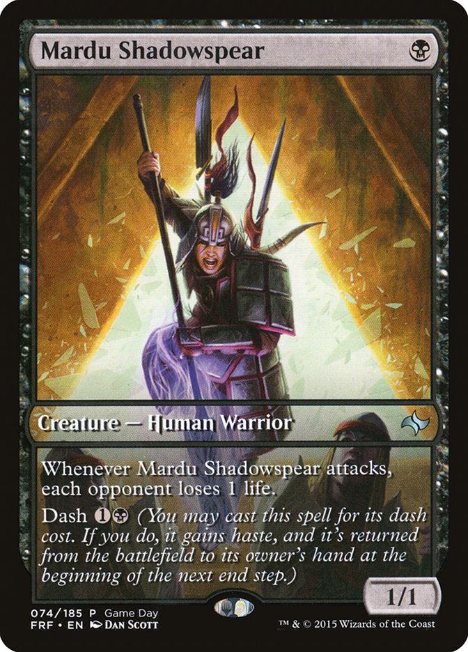 Mardu Shadowspear (Game Day) [Fate Reforged Promos] | Gear Gaming Bentonville