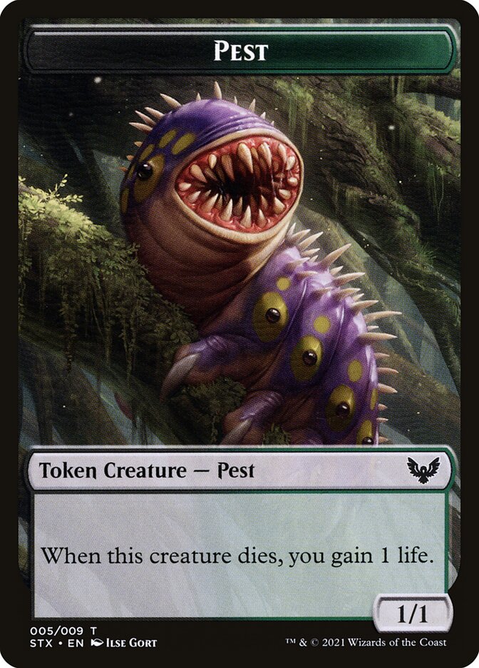 Pest (005) // Blood (017) Double-sided Token [Challenger Decks 2022 Tokens] | Gear Gaming Bentonville