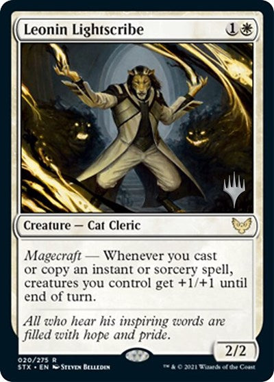 Leonin Lightscribe (Promo Pack) [Strixhaven: School of Mages Promos] | Gear Gaming Bentonville