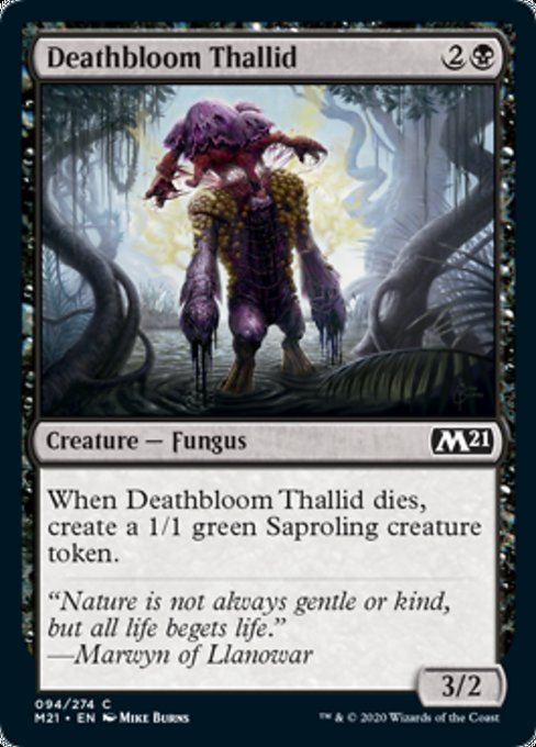 Deathbloom Thallid [Core Set 2021] | Gear Gaming Bentonville