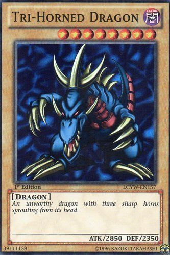 Tri-Horned Dragon [LCYW-EN157] Super Rare | Gear Gaming Bentonville