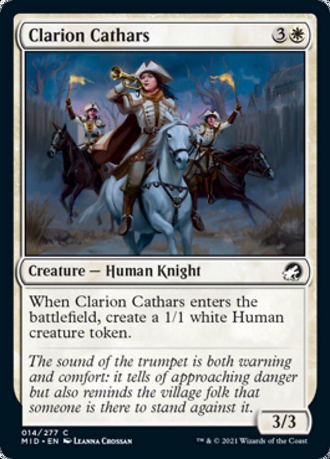 Clarion Cathars [Innistrad: Midnight Hunt] | Gear Gaming Bentonville