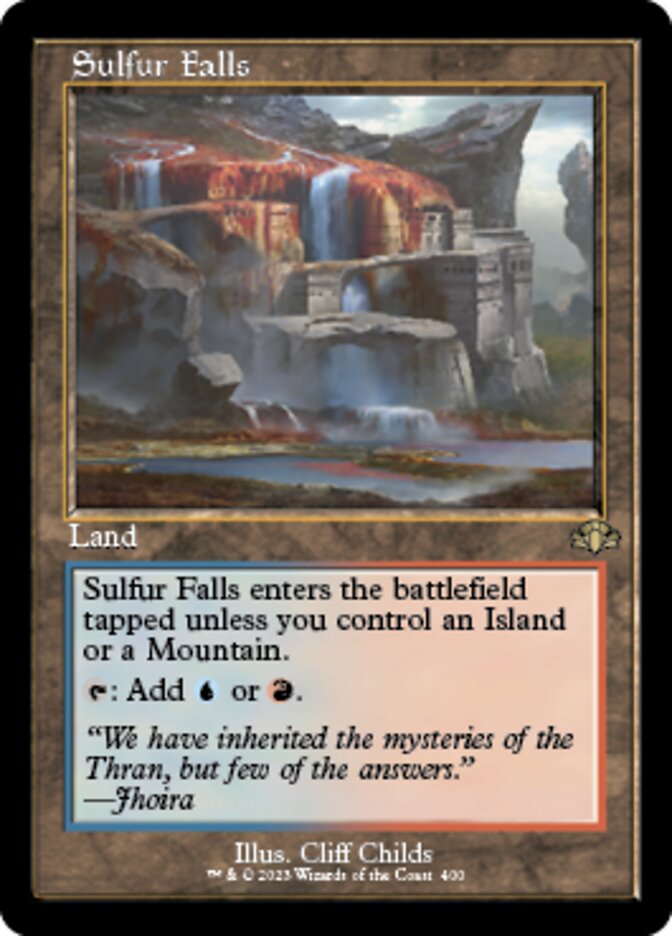 Sulfur Falls (Retro) [Dominaria Remastered] | Gear Gaming Bentonville