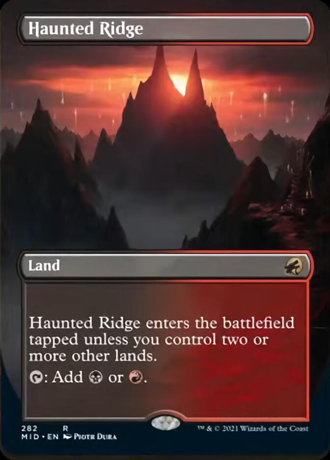 Haunted Ridge (Borderless) [Innistrad: Midnight Hunt] | Gear Gaming Bentonville