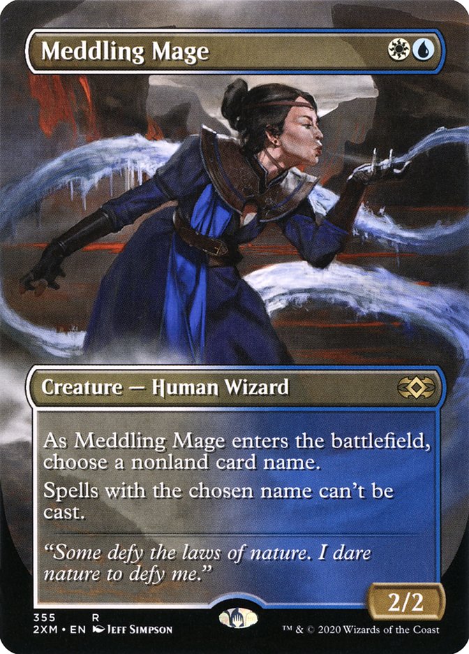 Meddling Mage (Borderless) [Double Masters] | Gear Gaming Bentonville