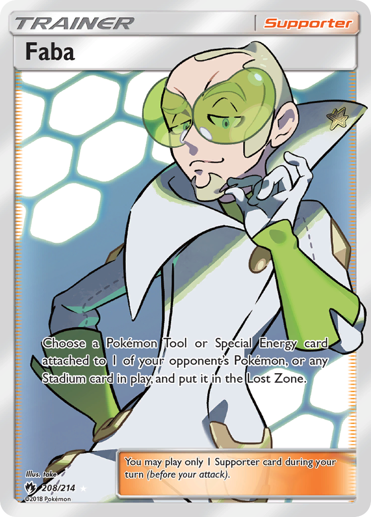 Faba (208/214) [Sun & Moon: Lost Thunder] | Gear Gaming Bentonville