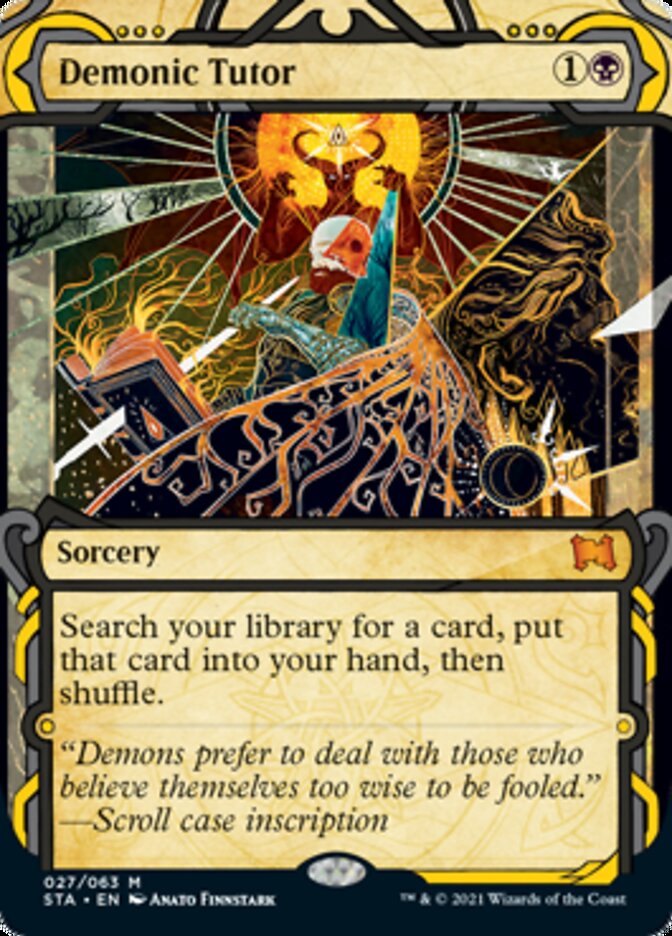 Demonic Tutor (Etched Foil) [Strixhaven Mystical Archive] | Gear Gaming Bentonville