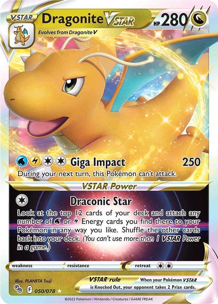 Dragonite VSTAR (050/078) [Pokémon GO] | Gear Gaming Bentonville